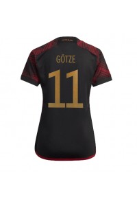 Fotbalové Dres Německo Mario Gotze #11 Dámské Venkovní Oblečení MS 2022 Krátký Rukáv